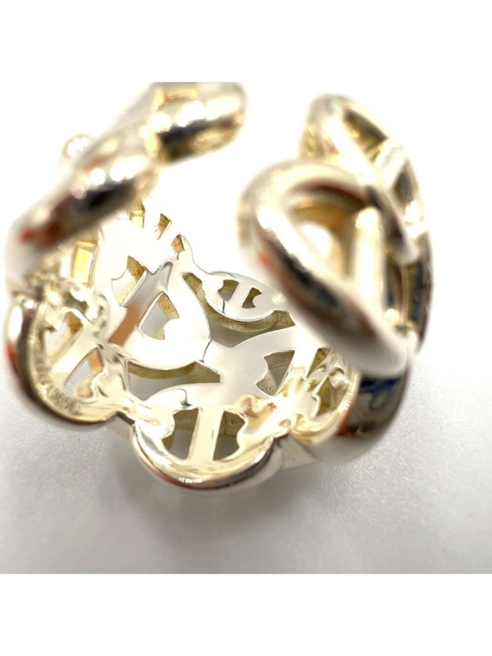 Hermes Chaine D'ancre Enchainee GM Silver Ring - Picture 8 of 11